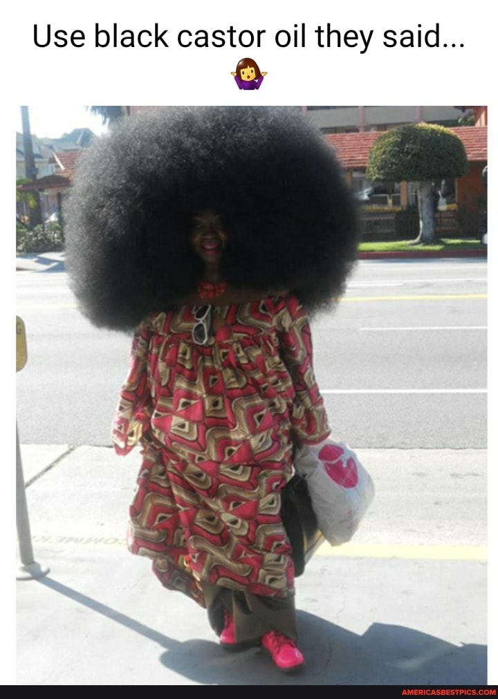 Use black castor oil they said...