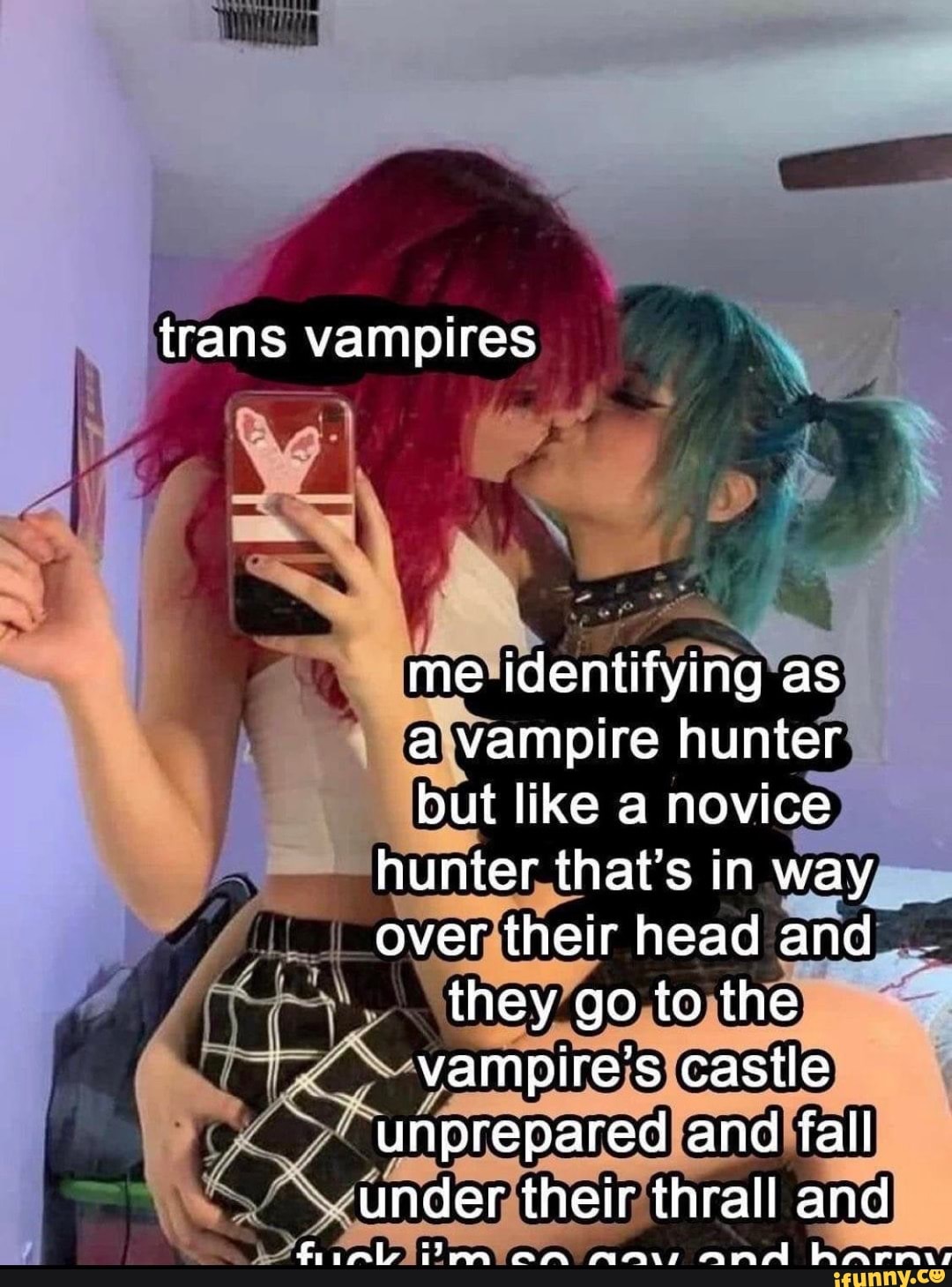 trans <b>vampires</b> AS me identifying as a <b>vampire</b> hunter but like a novice hunt...