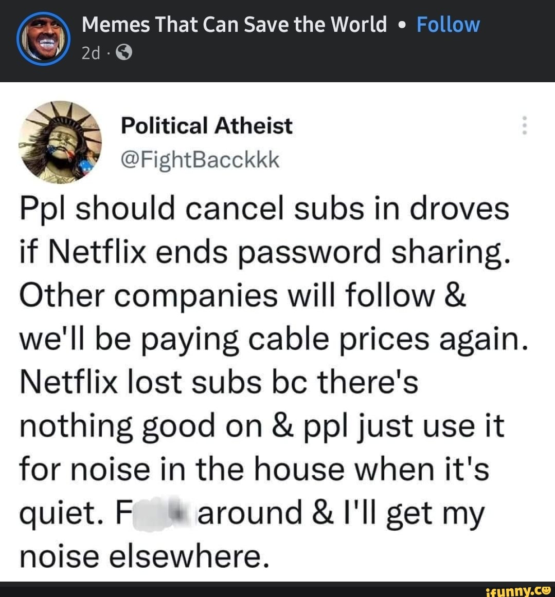 Memes That Can Save the World e Follow (Ss) Political Atheist