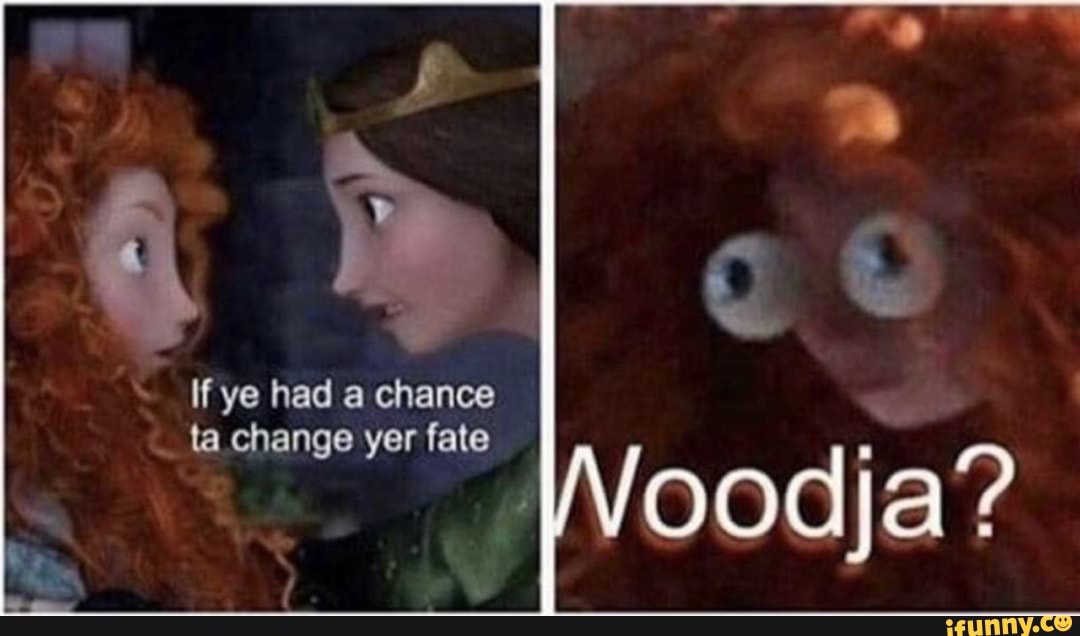 If ye had a chance ta. change yer fate - iFunny