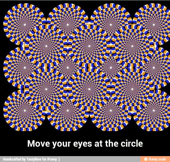 Move your eyes at the circle - Move your eyes at the circle