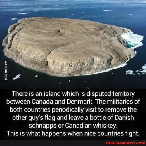 I could use a fight like that! - There is an island which is disputed ...