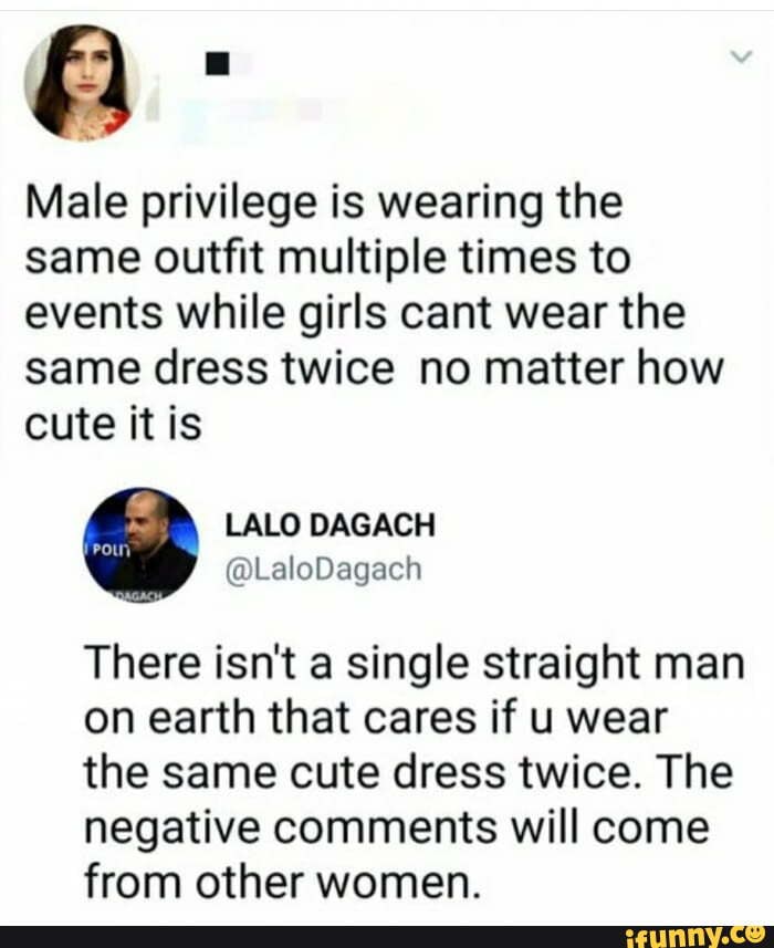 They can't be wearing the same thing twice if they just wear nothing