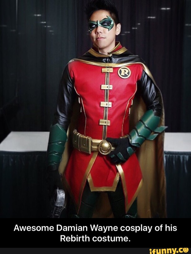 Awesome Damian Wayne cosplay of his Rebirth costume. 