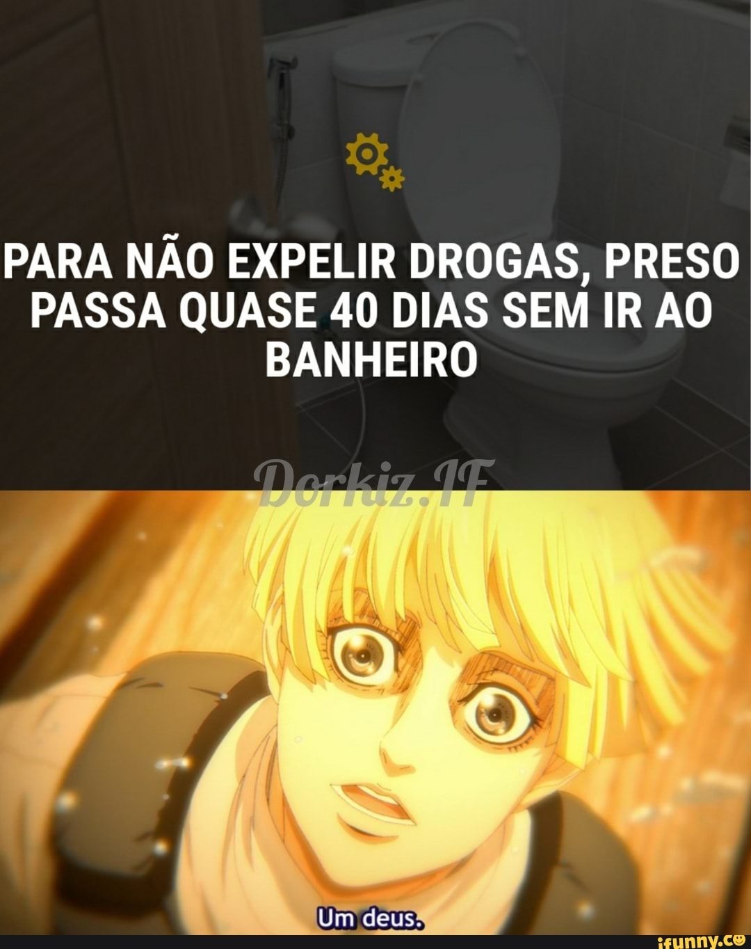 PARA NÃO EXPELIR DROGAS, PRESO PASSA QUASE 40 DIAS SEM IR AO BANHEIRO
Um deus,