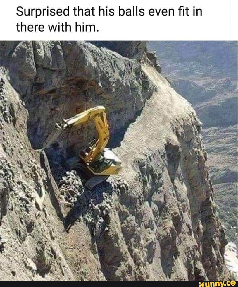 Surprised that his balls even fit in
there with him.