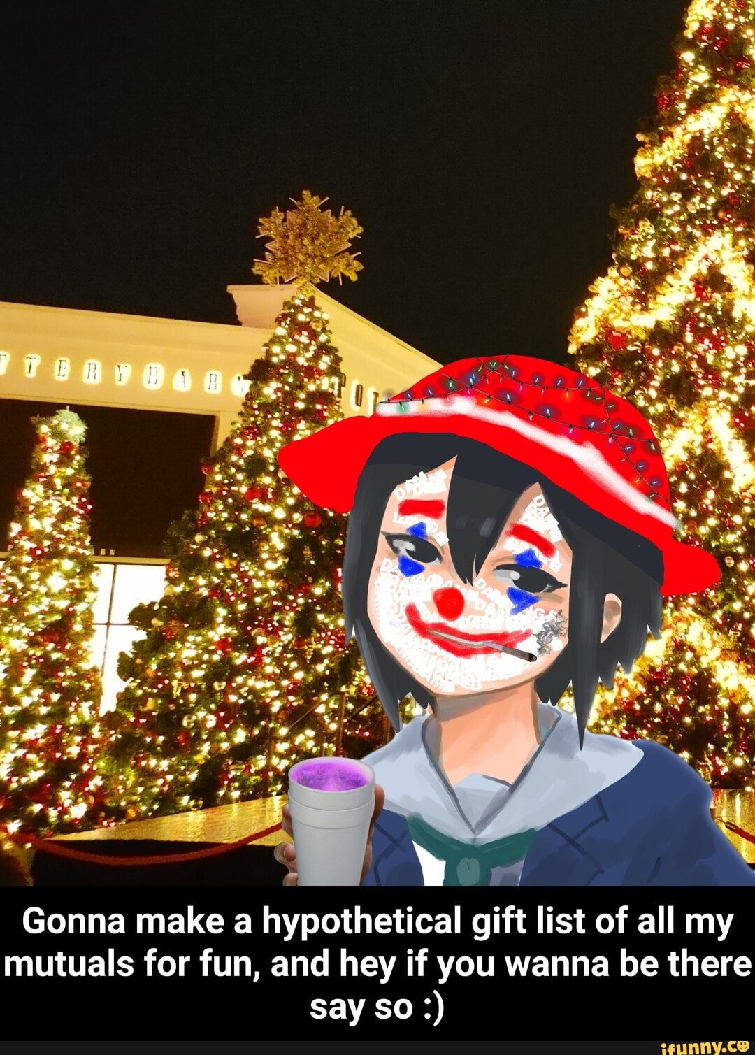 Gonna make a hypothetical gift list of all my mutuals for fun, and hey