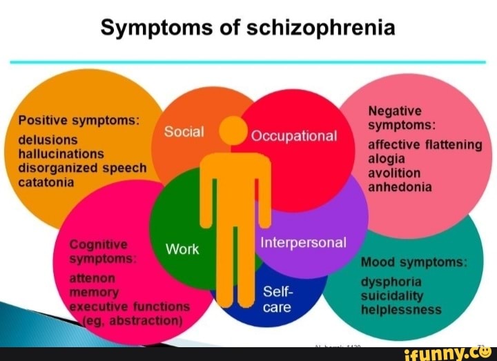 Symptoms of schizophrenia Negative Positive symptoms: symptoms ...