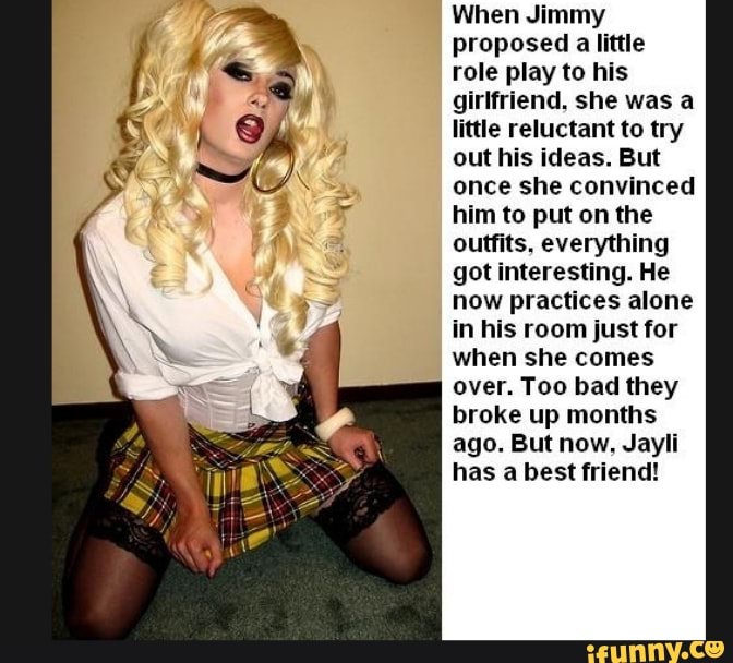 When Jimmy proposed a little role play to his girlfriend. she was a little ...