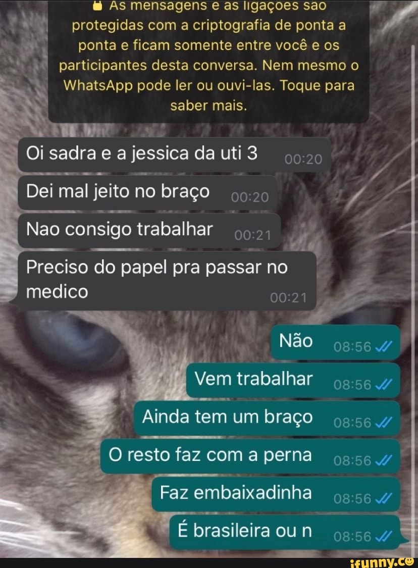 Tá As Mensagens As Ligações São Protegidas Com A Criptografia De Ponta A Ponta E Ficam Somente