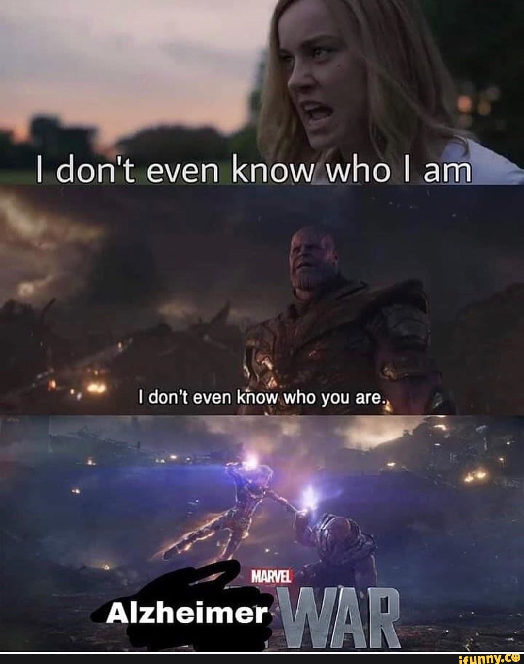 They don t even know. You know who. Thanos i don't even know who you are. I know who i am. Know who you are.