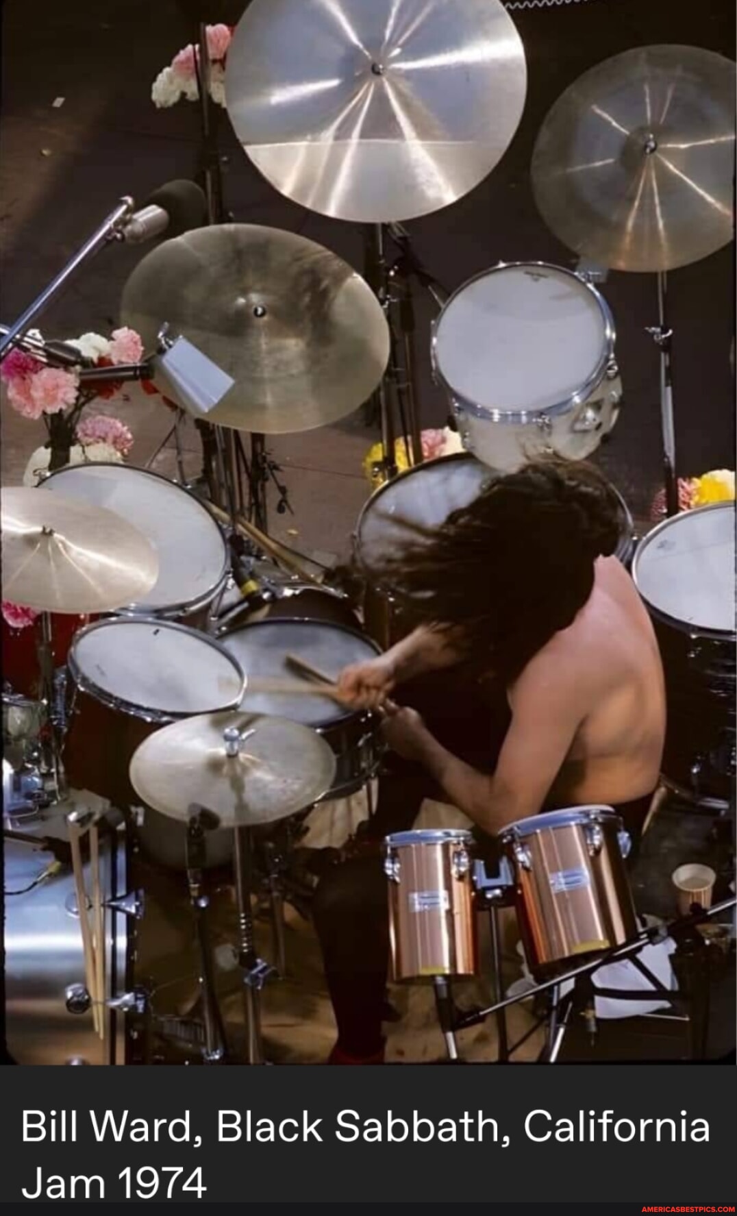 Bill Ward, Black Sabbath, California Jam 1974 America’s best pics and