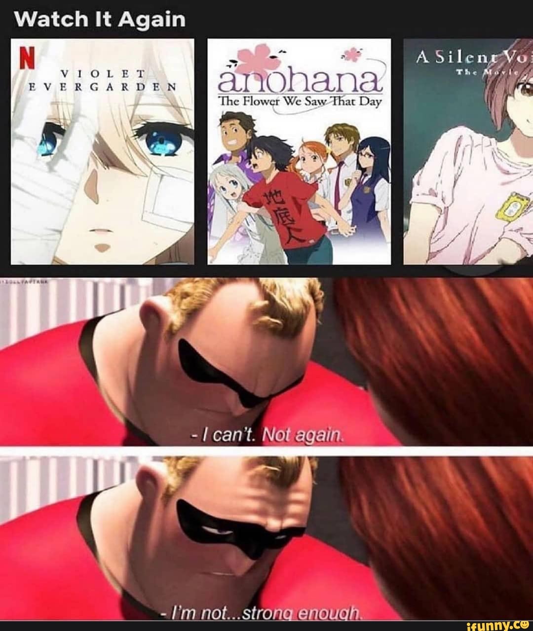 Watch It Again
A Sille
anohana
The Flower We Saw That Day
can't. Not again.
not...strona@ enough