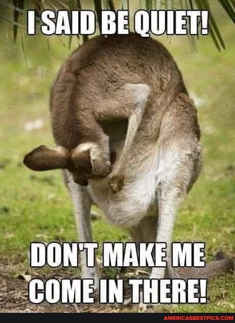 SAID BE QUIET!
DON'T MAKE ME COME IN THERE!