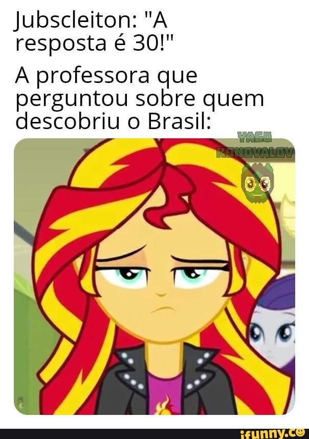 Jubscleiton "A resposta é 30!" professora que perguntou sobre quem