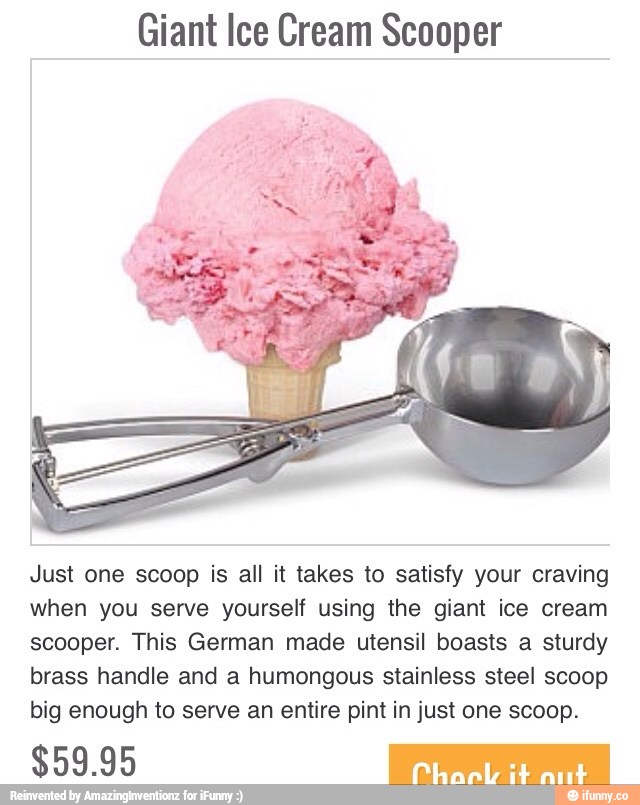 giant ice cream scoop