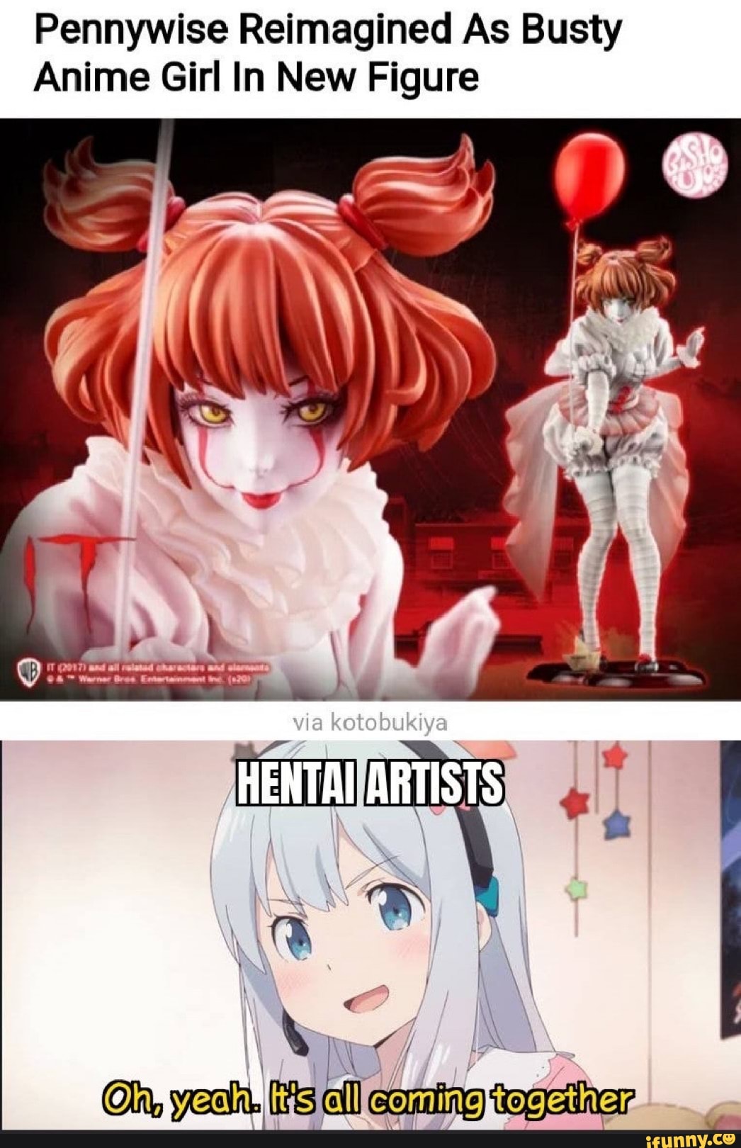 Pennywise Reimagined As Busty Anime Girl In New Figure Ifunny