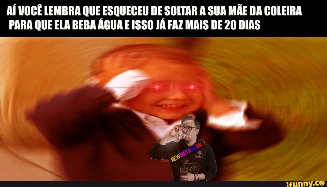 AÍ VOCÊ LEMBRA QUE ESQUECEU DE SOLTAR A SUA MÃE DA COLEIRA
PARA QUE ELA BEBA ÁGUA E ISSO JÁ FAZ MAIS DE 20 DIAS