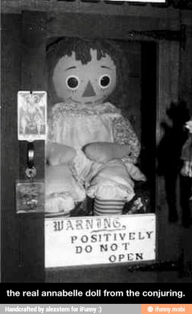 the real annabelle doll from the conjuring. - the real annabelle doll from the conjuring.