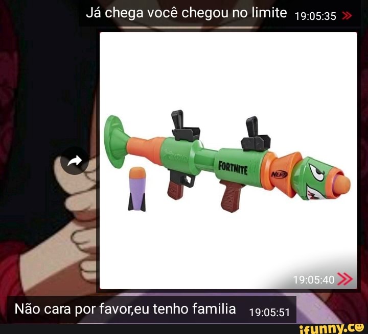 Já chega você chegou no limite
Não cara por favor eu tenho familia 190551