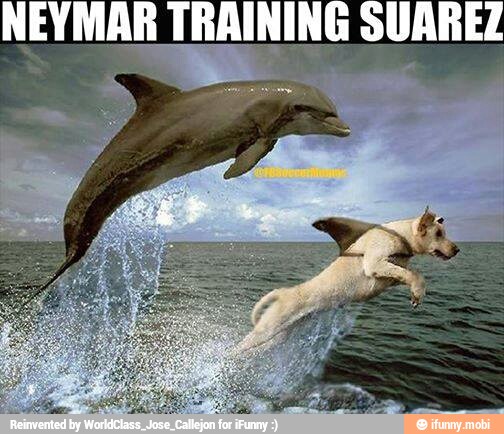 NEYMAR TRAINING SUAREZ
E