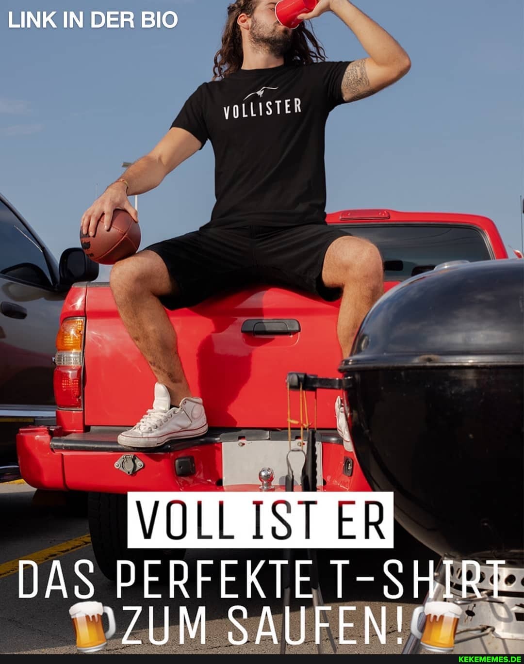 LINK IN DER BIO
VOLL IST ER
DAS PERFEKTE T- SHIRT:
/UJM SAUFEN!