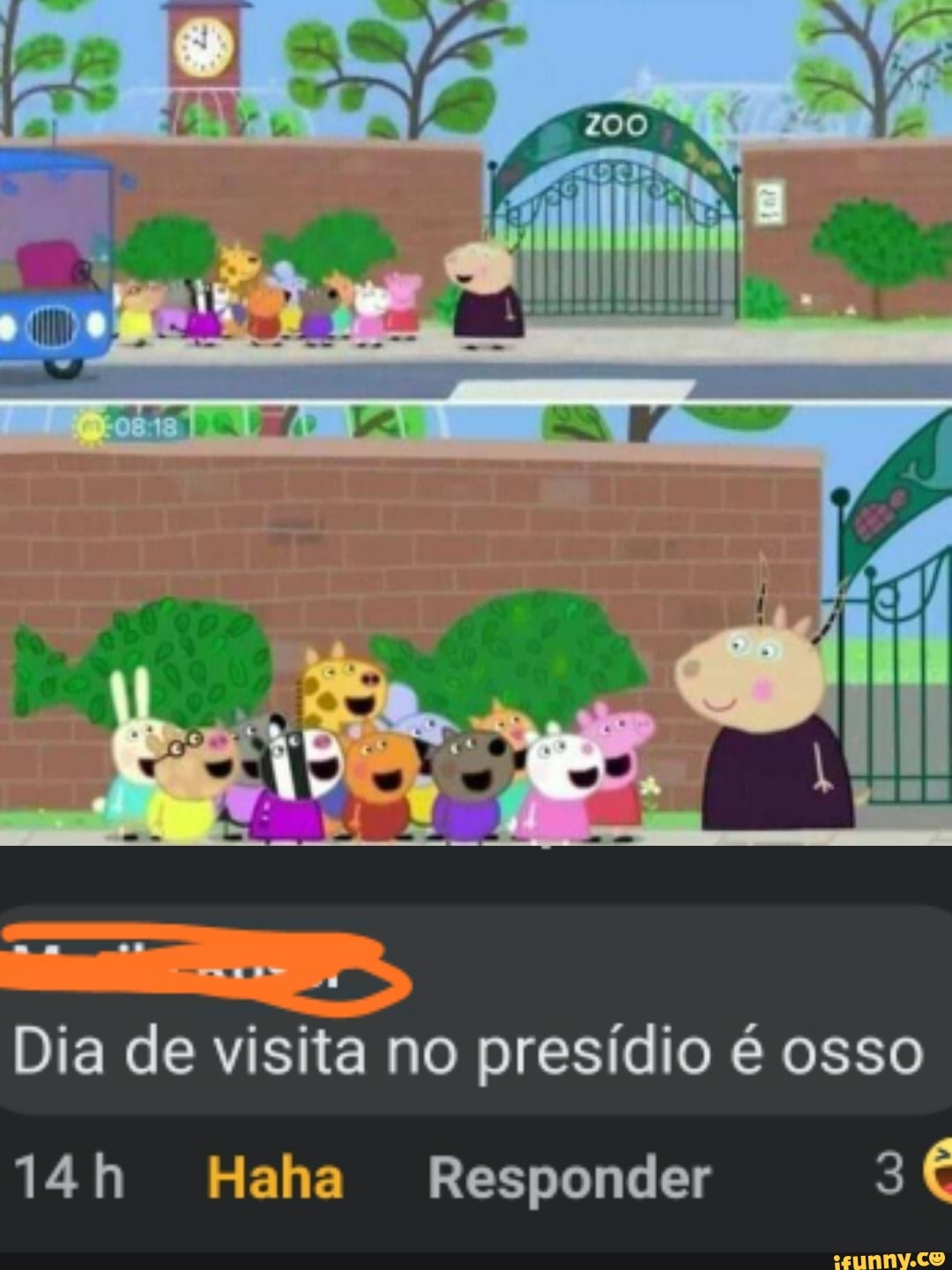 Dia de visita no presídio é osso
Haha Responder