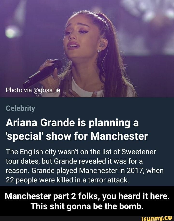 Ariana Grande Is Planning A Special Show For Manchester