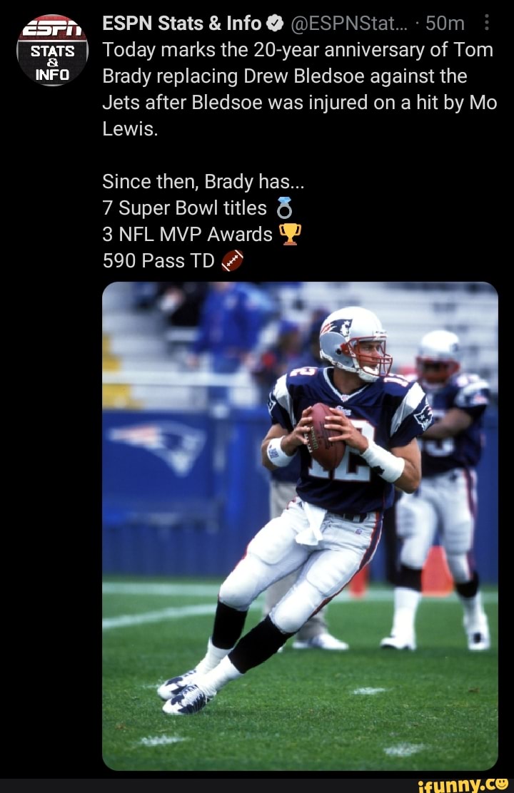 ESPN Stats & Info @ @ESPNStat STATS Today marks the 20-year anniversary  of Tom INFO Brady