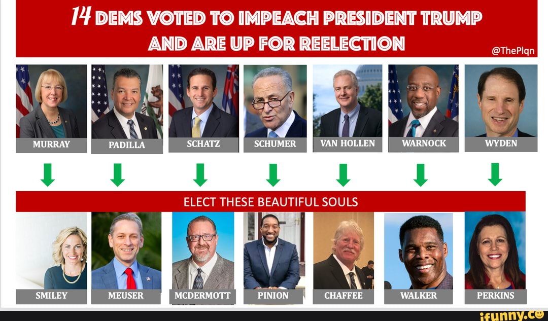 14 DEMS VOTED TO IMPEACH PRESIDENT TRUMP AND ARE UP FOR REELECTION ...