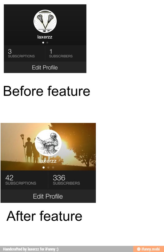 After feature
Before feature