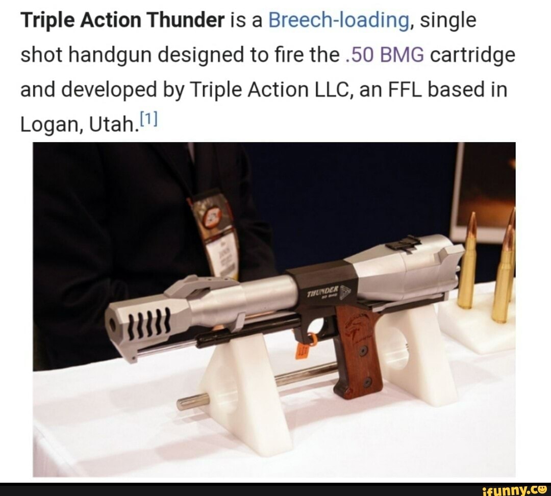 50 bmg pistol thunder