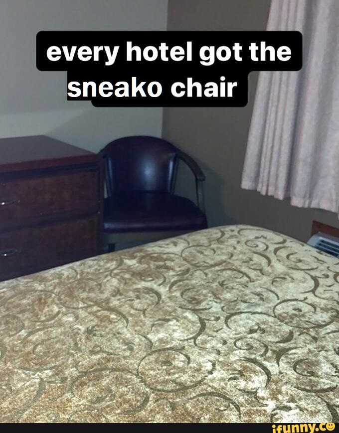 every hotel got the sneako chair