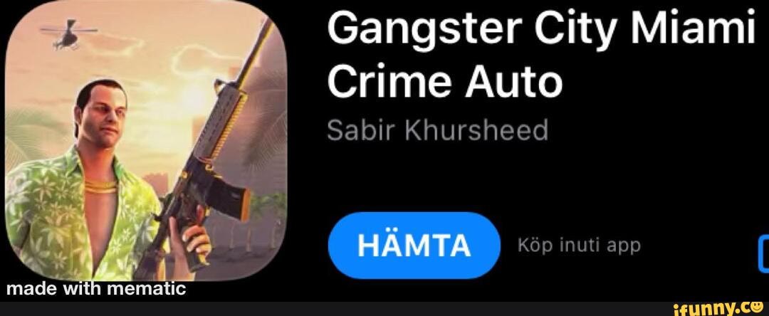 Gangster City Miami
Crime Auto
Sabir Khursheed
HAMTA