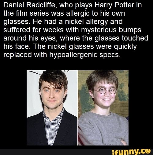 Daniel Radcliffe, who plays Harry Potter in the film series was