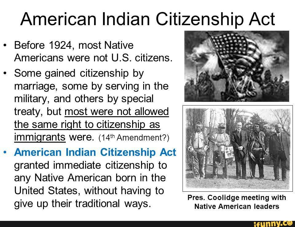 On This Day In 1924, All American Indians Born Within The United States ...