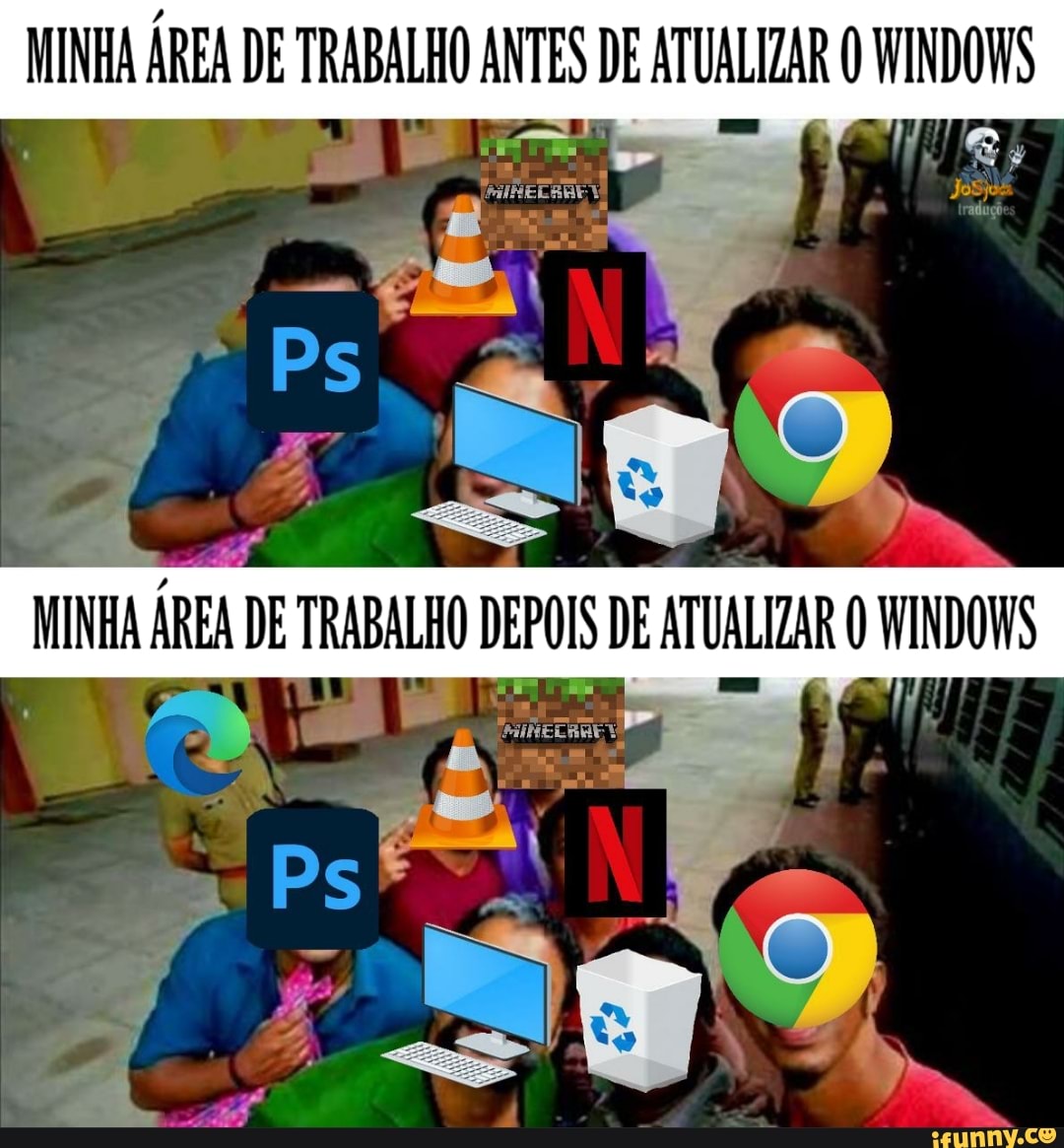 MINHA ÁREA DE TRABALHO ANTES DE ATUALIDAR INDO
ÁREA