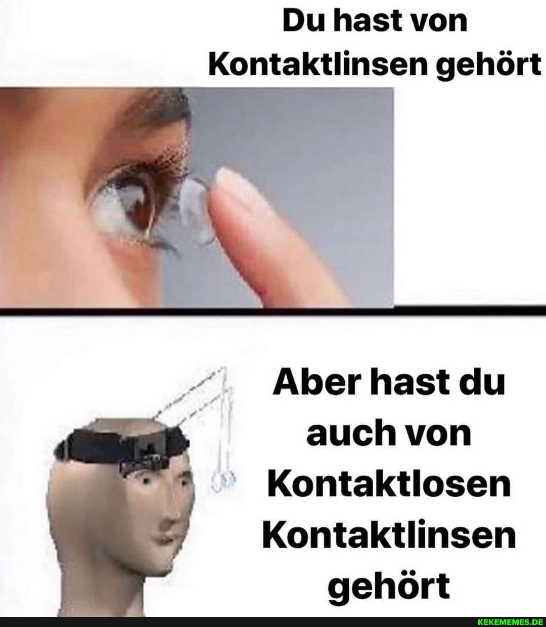 Du hast von
Kontaktlinsen gehört
Aber hast du auch von
Kontaktlosen
Kontaktlinsen gehört