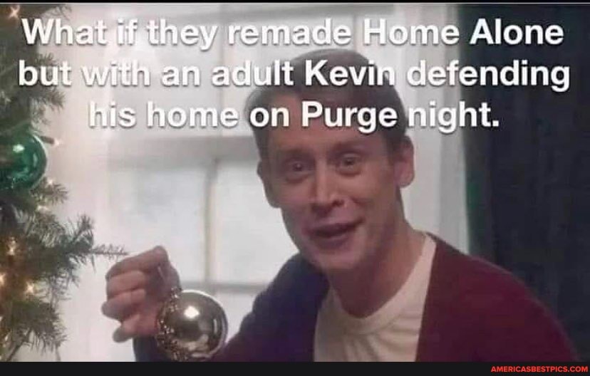 Whet they remade Home Alone but with an adult Kevin defending his home on Purge night.