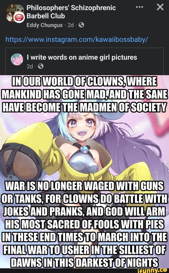 Words on Anime Girl Pictures