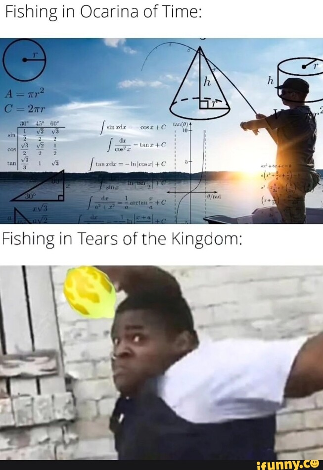 Fishing in Ocarina of Time Fishing in Tears of the Kingdom iFunny