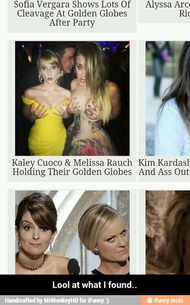 Sofia Vergara Shows Lots Of Alyssa Arc:
Cleavage At Golden Globes Ric
After Party
Kaley Cuoco Melissa Rauch
Kim Kardas!
Holding Their Golden Globes And Ass Out
Lool at what I found. - Lool at what I found..
