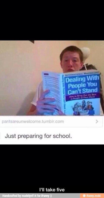 Just preparing for school
I'll take five - I'll take five