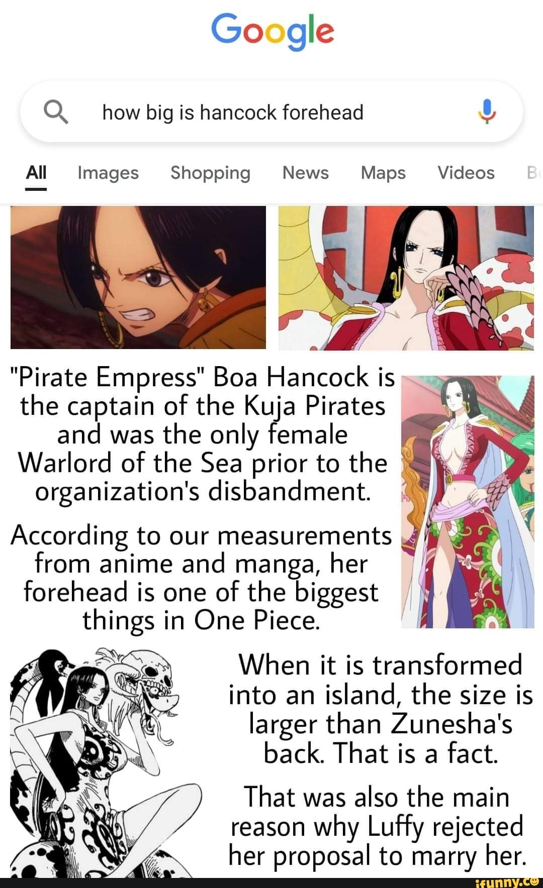 Boa hancock forehead