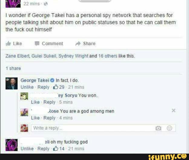 george, takei, facebook, win