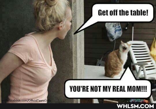 YOU'RE NOT MY REAL MOM!!!