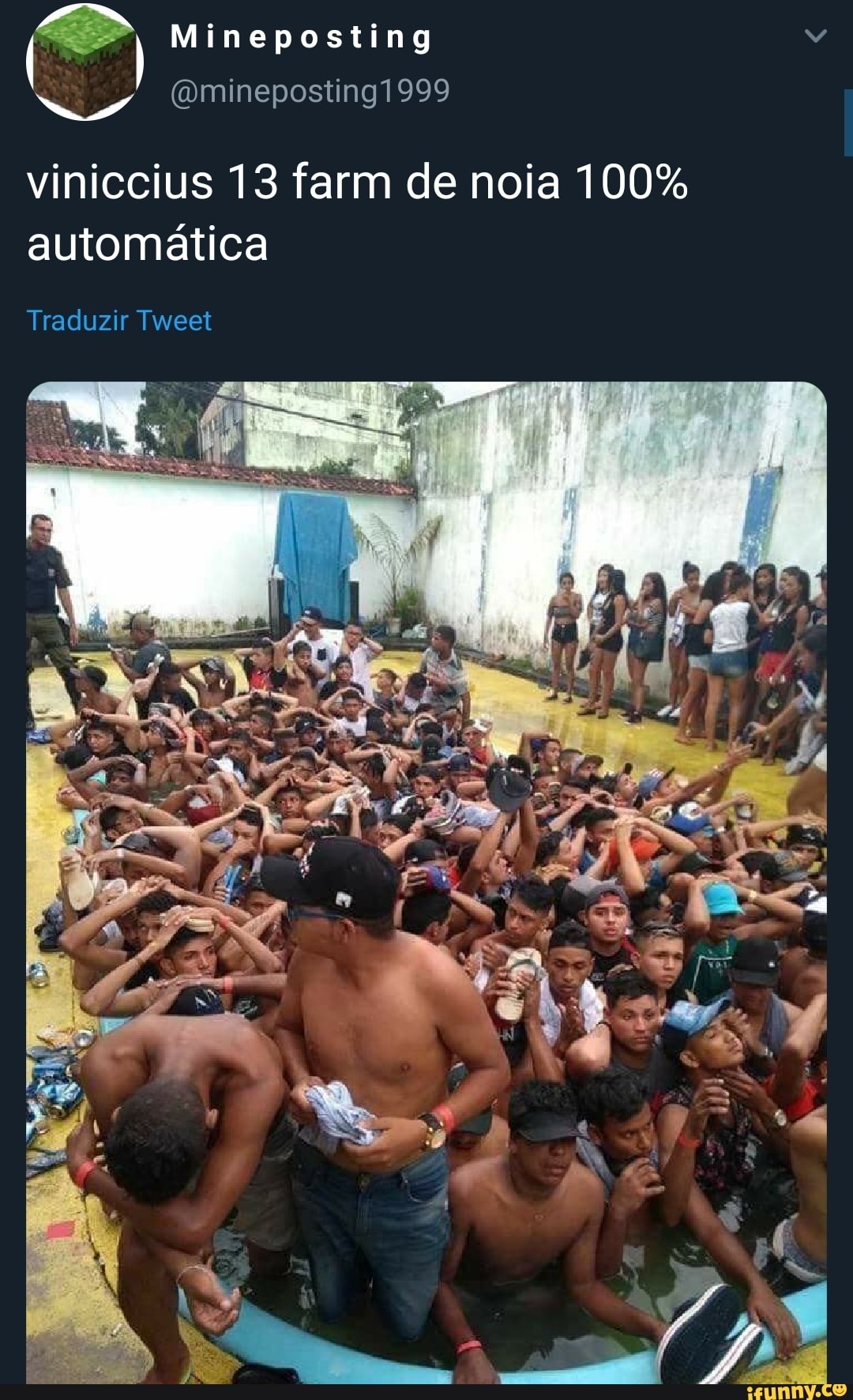 Mineposting
viniccius 13 farm de noia 100% automática
Traduzir Tweet