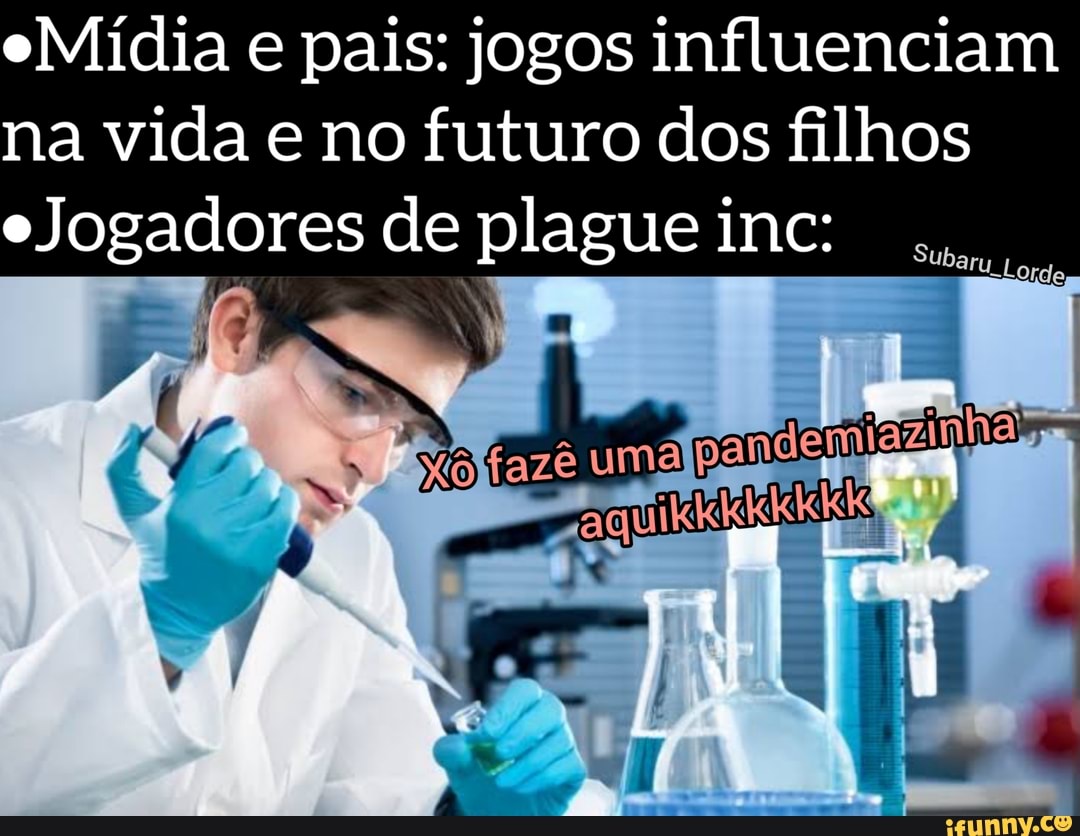 eMídia e pais: jogos influenciam na vida e no futuro dos filhos
Subary Lorde
Jogadores de plagueinc:
uma
dE Pp