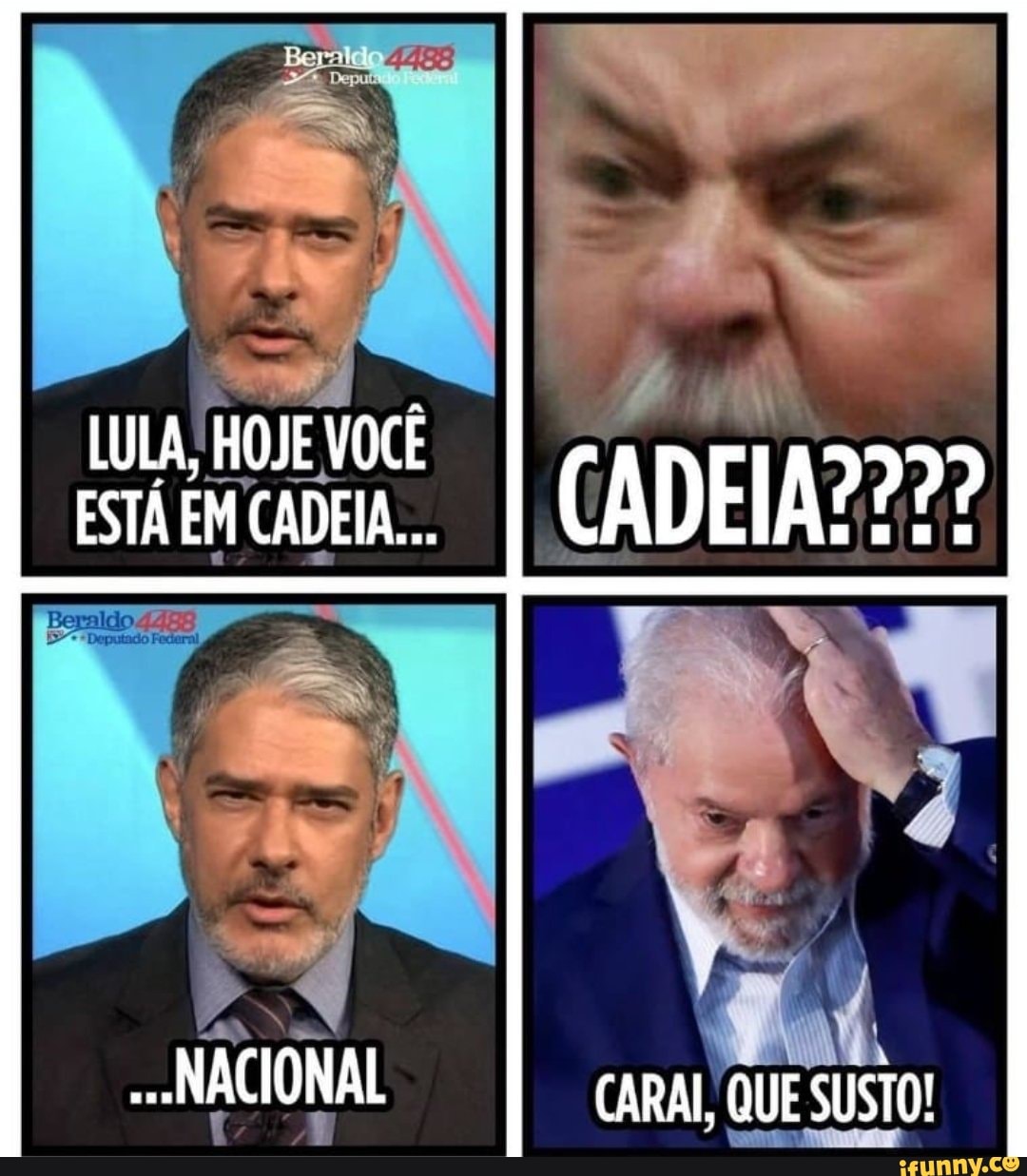 LULA, HOJE VOCÊ ESTÁ EM CADEIA... CADEIA???? NACIONAL CARAL, QUE SUSTO ...