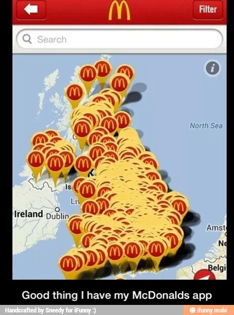 Good thing I have my McDonalds app - Good thing I have my McDonalds app